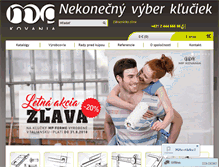 Tablet Screenshot of kluckynadvere.sk